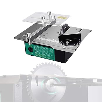 【中古】明かり丸鋸120W、多役立つこと鋸刃書き割り付き添い人細やか丸鋸、0-90°角度合わせる能力のある切りおとす、手工芸品真似形仕立て上げる用の変数機敏さ2000-12000rpm