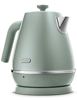 【中古】DeLonghi(デロンギ) De'Longhi電気ケトル ディスティンタ・ペルラ KBIN1200J-GR ステンレス 1.0L 見やすい水量計 異物混入防止フィルタ 空だき防