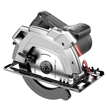 【中古】5500 rpmハンドヘルド丸鋸、7インチの家庭用多機能携帯用のこぎり、電気のこぎり、テーブルのこぎり、木工道具、丸鋸切断機