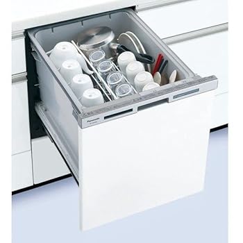 【中古】パナソニック ミドルタイプ 幅45cm ドア面材型 ビルトイン食器洗い乾燥機 M9シリーズ NP-45MS9W(返品や交換は不可)