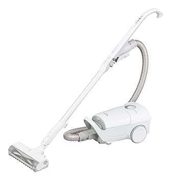 【中古】パナソニック 掃除機 紙パック式 軽量 からまないブラシ 抗菌 クリーンセンサー 親子ノズル搭載 ホワイト MC-JP840K-W