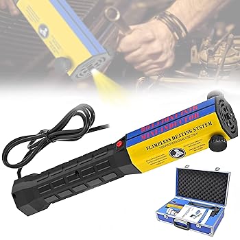 【中古】プロフェッショナル磁気誘導ヒーターキット1000W、錆びたねじボルト加熱除去ツール、110V / 220V、8つのコイルとアルミニウム合金ボックス付き、
