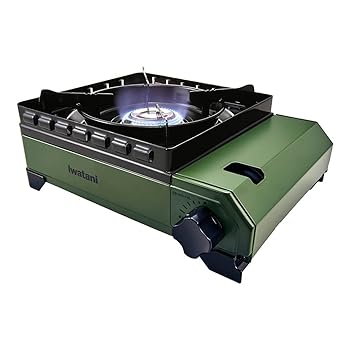 【中古】イワタニ Iwatani 岩谷 カセットコンロ カセットフー タフまる キャンプ アウトドア BBQコンロ 停電対策 オリーブ CB-ODX-1-OL