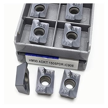 【中古】フライスカッタービット回転ビット ミーリングインサートHM90 ADKT1505PDR IC908 CNCセメントカーバイドミーリングインサートターニングツールミ