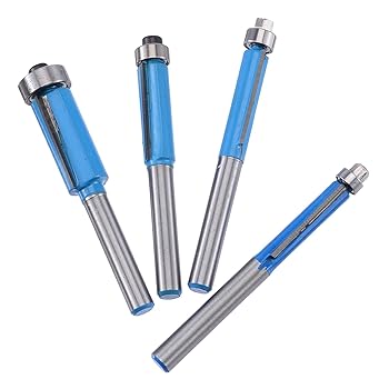 【中古】フライスカッタービット回転させるビット 4ブルーエンドベアリングカッター4閃光電球切り調える1/4ミリングカッタービット1/4 \