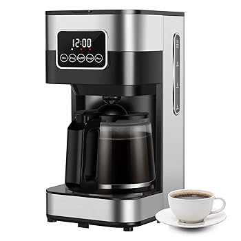 【中古】10カップ プログラム可能 コーヒーメーカー タッチスクリーン付き ステンレススチール