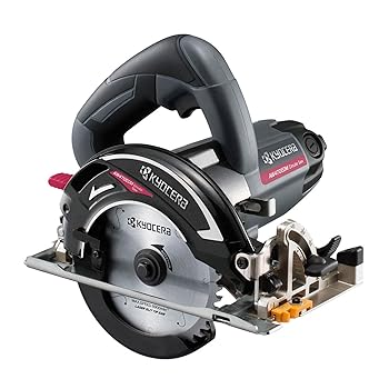 【中古】京セラ(Kyocera) 旧リョービ プロ用 電子内装丸ノコ AW470EDM 612351A ブラック 【最大切込深さ47mmで深切りとキワ切りも可能】 ノコ刃125mm 回