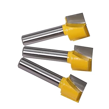 【中古】表面ミリングカッター 1ピース8mmクリーンベッドナイフ彫刻ビットソリッドカーバイドルータービット木工ツール CNC木材のためのフライスエンドミ