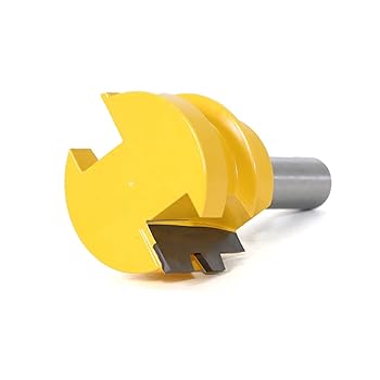 【中古】カーバイドミリングカッター 1天下太平1/2 12粍シャンクウッドスロッティングルータービット刻みつける九寸五分真四角歯のTenon Mill用大工仕事物の具 (Cutti