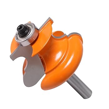 【中古】カーバイドミリングカッター ベアリング8mmシャンクダブテールルータービットカッター木工の1個8mmシャンクアークビット