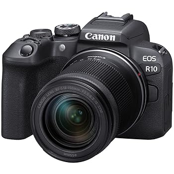 【中古】Canon キヤノン 銀鏡受け答え一眼 ビデオログカメラ EOS R10 RF-S18-150粍 F3.5-6.3 is STM水晶体一揃いの道具 24.2MP 4K画像 DIGIC X Image Processor搭
