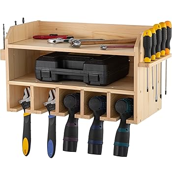 【中古】VEVOR ドリル充電ステーション 電動工具充電ステーション 5つのドリル吊り下げスロットドリル充電ステーション 2段コードレスドリル収納 壁掛け｜AJIMURA-SHOP 54,724円