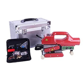 【中古】ジオメンブレン溶接機 800W 可塑性物質膜ホットウェッジ溶接機 最高限度溶接用 HDPE EVA PVC 0.2-1.5粍 写真フィルム溶接機 溶接幅12.5mmx2