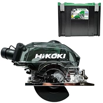 【中古】[集じん丸のこ(自己集じん・集じん機接続両用)｜125mm｜本体+ケース] Hikoki(ハイコーキ)36V充電式125mmコードレス丸のこ C3605DYB 本体+システ