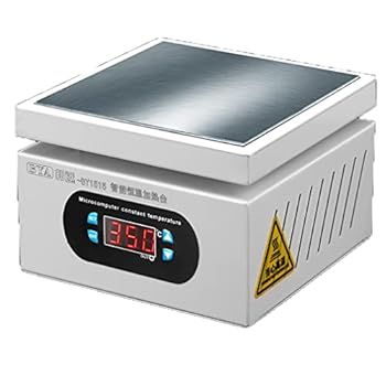 【中古】電気加熱プレート予熱ステーション、700W溶接機ホットプレートACリワークヒーターラボプレート、ラボ予熱プラットフォームインテリジェントデジ