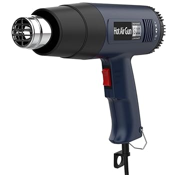 【中古】QuiExact ヒートガン ホットガン ヒートエアガン 2段階風速 強力2000W 温度調整可能 無段階温度調節 多用途 4種類ノズル付 ハンドヘルド デジタ