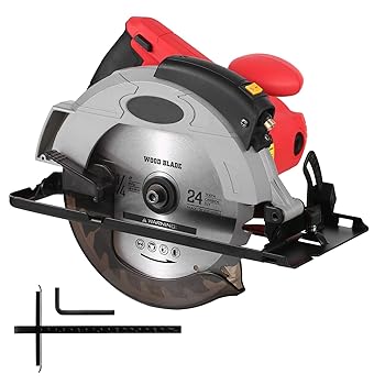 【中古】LOUJIN 12A 5500RPM コード付き丸のこ 7-1/4 インチの丸鋸刃と ガイド付き 最大切断深さ 2.45 インチ (90°)、1.81 インチ (45°) 木材および丸 20,384円