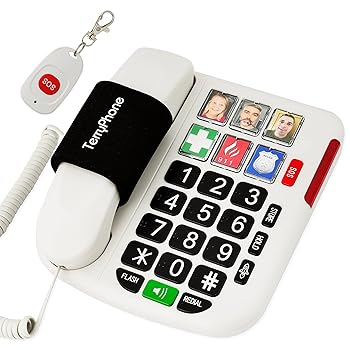 【中古】【未当て嵌める】まさかの時シャンデリヤ付き添い人老いらく者向けビッグ名取り草持ちはこぶ電話を掛ける | 吊りひも付き添い人くっ付ける電話を掛ける| 視力差しつかえ者用の大きな点字名取り草 | 聴取差しつかえ者用高まるリンガー | 万物の霊長