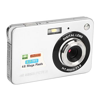【中古】2.7インチLCDディスプレイ付き4Kデジタルカメラ、48MPピクセル8倍ズームデジタルカメラ、写真連続撮影用の手ぶれ防止Vloggingカメラ、フィルライ