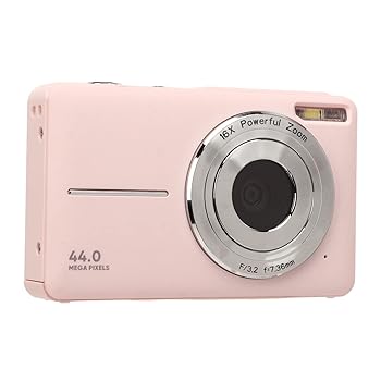 【中古】Dilwe デジカメ HD 1080P 16倍ズーム 2.4インチ IPSディスプレイ (ピンク)|AJIMURA-SHOP