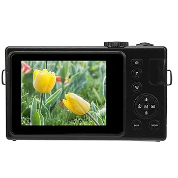 【中古】【未使用】4K デジタルカメラ、4K Vlogging カメラ防水 56MP 多機能周期記録 補助光付き 4 倍ズーム 初心者向け 子供向け アウトドア (黒)|AJIMURA-SHOP