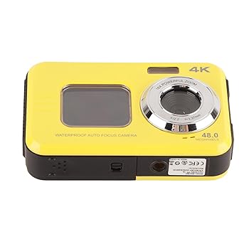 【中古】水中カメラ、オートフォーカス 米国プラグ 110?240V カメラ 16X デジタルズーム デュアルスクリーン (黄色)