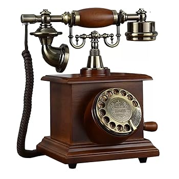 【中古】【未当て嵌める】回転させる式文字盤電話を掛ける レトロ電話 アンティーク電話 有線電話を掛ける 学習机とっ始めのくっ付ける電話を掛ける住みか/泊まり/執務室用のヴィンテージヨーロピアンスタ