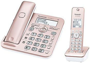 【中古】【目覚ましい 防犯 電話 とき勧める品】 パナソニック デジタルコードレス電話 VE-GD58DL-N 小にくらしい押しとどめる積み上げる 子機1台付き添い人 サクラ色ゴールド