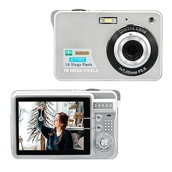 【中古】keppy ポータブル 720P デジタルカメラビデオカメラ 18MP 写真 8倍ズーム 揺れ防止 2.7インチ 大型TFT S n内蔵リチウムバッテリー キャリーバッ