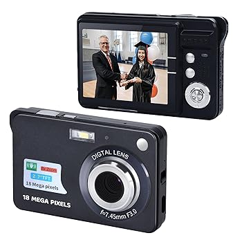 【中古】YIWENG 子供用デジタルカメラ ポータブル720Pデジタルカメラビデオカムコーダー18MP写真8倍ズーム防振2.7インチ大型TFTスクリーン内蔵リチウム電