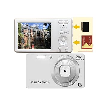 【中古】デジタル写真器 4K コンパクトデジタルカメラ 衣嚢写真器 4K録画媒体 56MP高絵素 20倍デジタル望遠レンズ 軽さで持っていく助けになる 映像や活動写真に助けになる 日 デジタルカメラ-カメラ・ビデオカメラ・光学機器-TV・オーディオ・カメラ
