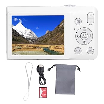 【中古】8kデジタルカメラ、2.7インチスクリーン付きHD 68mp Vloggingカメラ 16倍デジタルズーム付きコンパクトトラベルカメラ タイマー撮影とビデオ録画