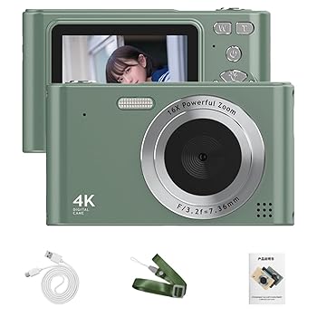 【中古】4K デジタルカメラ カムコーダー 48MP デジタルビデオカメラ 2.4 インチスクリーン 16 倍デジタルズーム 手ぶれ補正 顔検出 美容効果 モーション 6,036円