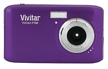 【中古】Vivicam f128 固定ディスク 14.1メガピクセルデジタルカメラパープル