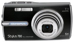 【中古】OM SYSTEM OLYMPUS Stylus 780 7.1MP デジタル写真機 デュアル手ブレ手を加える5倍光学望遠レンズ付き添い人 (黒いこと)