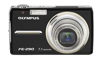 【中古】【未使用】OM SYSTEM OLYMPUS Stylus FE-290 7MP デジタルカメラ 4倍広角光学ズーム付き (ブラック)