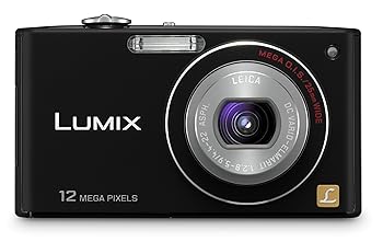 【中古】【未使用】Panasonic Lumix DMC-FX48 12MP Digital Camera with 5x MEGA Optical Image Stabilized Zoom and 2.5 inch LCD (Black) by Panasonic