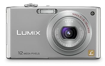 【中古】パナソニック Lumix DMC-FX48 12MP デジタル写真機 5倍メガ光学すがた絵兼ね合い望遠レンズと2.5inLCD(しろがね色)