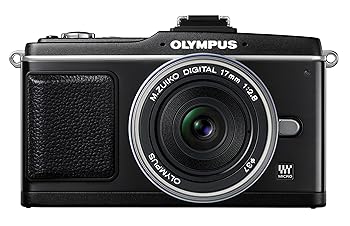 【中古】Olympus PEN E-P2 12.3 MP Micro Four Thirds Interchangeable Lens Digital Camera with 17mm f/2.8 Lens (Electronic View Finder not include
