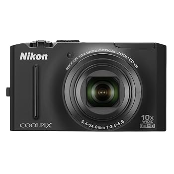 【中古】【未使用】Nikon Coolpix S8100 12.1 MP CMOSデジタルカメラ 10倍光学ズーム-Nikkor EDレンズと3.0インチLCD(ブラック)