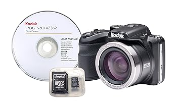 【中古】【未当て嵌める】Kodak AZ362-BK4 36倍長光学ズームブリッジデジタルカメラ(黒いこと)