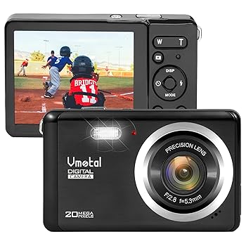 【中古】【未使用】ティーン向けカメラ 20MP デジタルカメラ FHD 1080P 充電式 コンパクト ポイント&シュートカメラ Vlogカメラ YouTube ティーンズ 学生 男の子 女