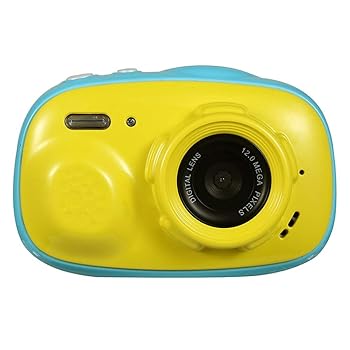 【中古】【未使用】Kids digital camera 2インチのHDタッチスクリーンとチャイルズ防水カメラ耐衝撃デジタルビデオカメラ Boys girls creative gifts (色 : Yellow,