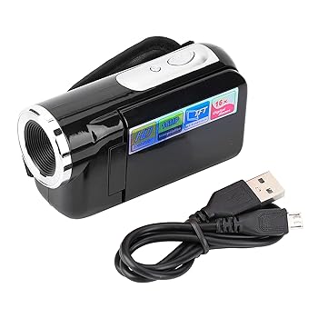 【中古】【未使用】子供用デジタルビデオカメラ、1080P 16M 16倍デジタルズームDV録画ビデオカメラ、2インチTFT LCD Sceenおもちゃ、写真撮影/ホリデー用 (ブラック|AJIMURA-SHOP