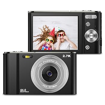 【中古】デジタルカメラ 2.7K 44MP カメラ VAFOTON 2.8インチ LCD 充電式 ミニコンパクトポケットカメラ 16倍ズーム付き 大人 高齢者 学生 キッズ 初心者