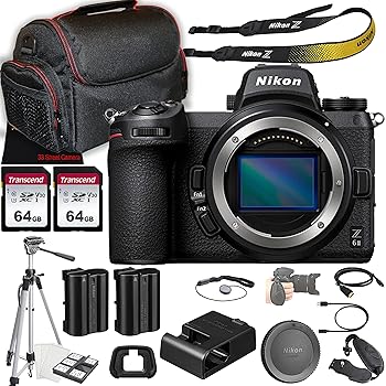 【中古】【未当てはめる】Nikon Z6 II 銀鏡レスカメラ + 128GB記憶装置 + 容れもの + 三脚架 + 余分の物 (24天下太平書き割り)