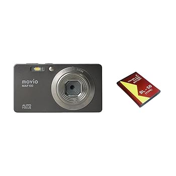 【中古】【未使用】movio オートフォーカス機能 2.7インチ液晶搭載 コンパクトデジタルカメラ予備バッテリー1個付属 MAF100SET