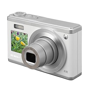 【中古】Dpofirs赤ちゃん用デジタルカメラデュアルスクリーン 4K 60MP コンパクトミニカメラ 10倍光学望遠レンズ デジタル尖んがり\u0026映画化写真機 青少年/お坊っちゃん/