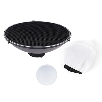 【中古】【未使用】41cm/16 Inch ディフューザー ビューティー ディッシュ スタジオ撮影 スピードライト ストロボ照明用 ランプシェード Bowens マウント リフレク｜AJIMURA-SHOP 9,571円