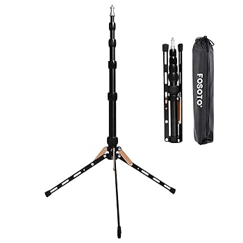【中古】FOSOTO パウダーコンパクト ともし火照明ランプ ミニ 三脚架 納める長32.5糎 軽銀 全高 123糎 軽さ クリップオンストロボ 傘 映画化 自撮り 照明装置 専用 1/4螺旋釘に